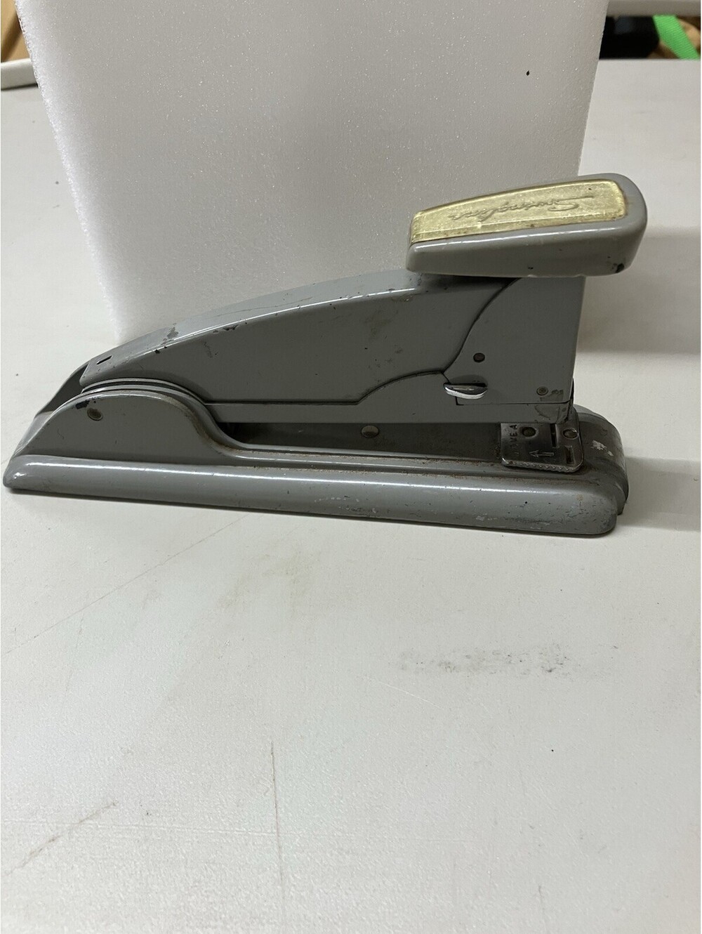 Vintage Swingline No. 4 Gray Speed Stapler 1940s 8"